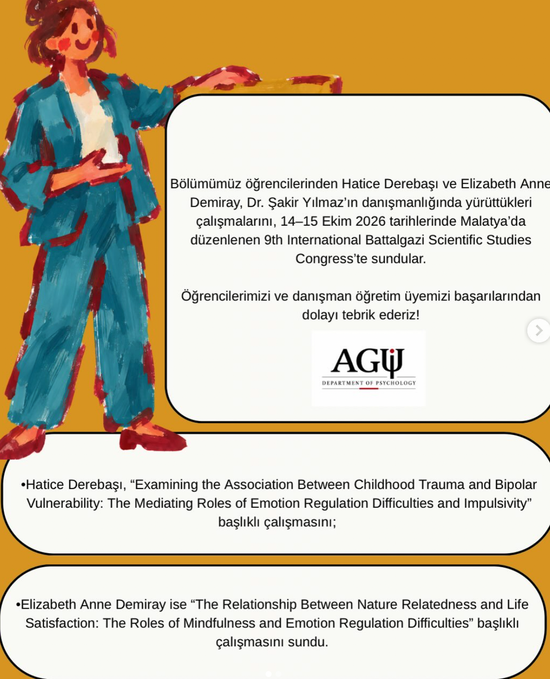 ague-psikoloji-oegrencilerinden-hatice-derebasi-ve-elizabeth-anne-demiray-dr-sakir-yilmaz-danismanliginda-yueruettuekleri-calismalarini-9th-international-battalgazi-scientific-studies-congress-te-sundular
